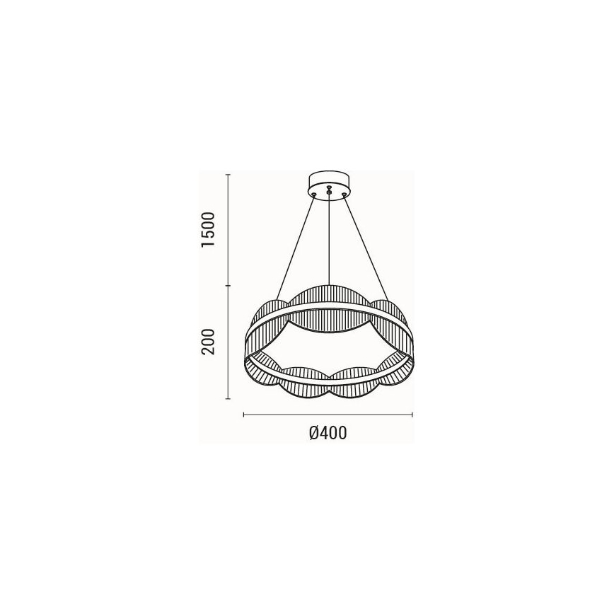 LED Pakabinamas sietynas LED/48W/230V 3000K
