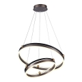 LED Pakabinamas sietynas LED/50W/230V 3000K diametras 62 cm ruda