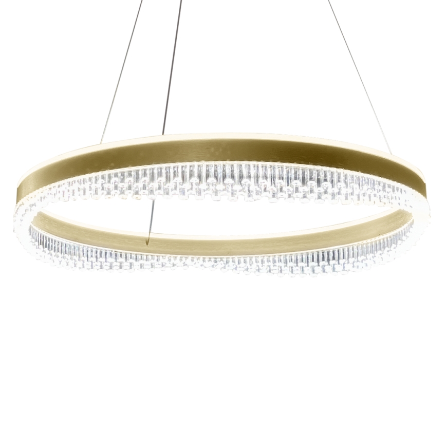 LED Pakabinamas sietynas LED/52W/230V diametras 60 cm auksas