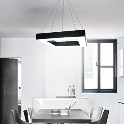 LED Pakabinamas sietynas LED/55W/230V 4000K 80x80 cm