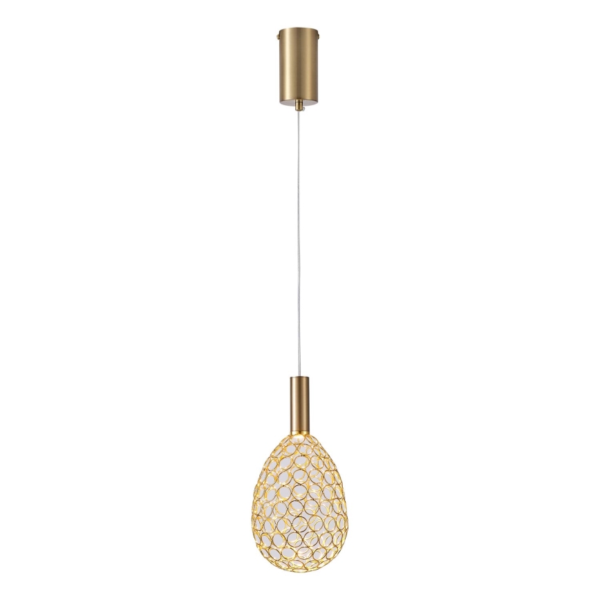 LED Pakabinamas sietynas LED/6,3W/230V 3000K auksas diametras 14 cm