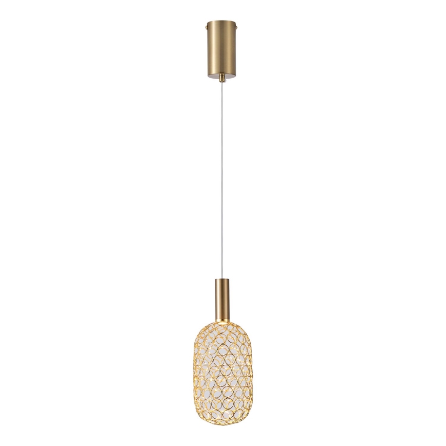 LED Pakabinamas sietynas LED/6,3W/230V 3000K auksas diametras 20 cm