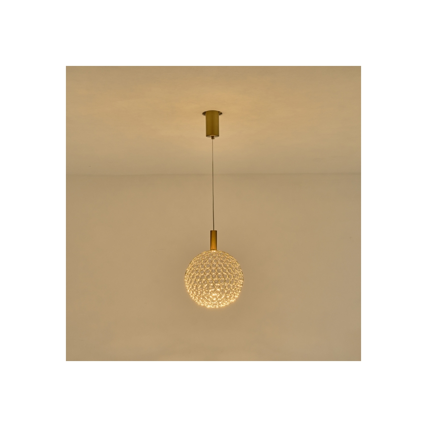 LED Pakabinamas sietynas LED/6,3W/230V 3000K auksas diametras 25 cm