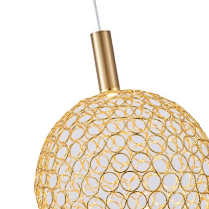 LED Pakabinamas sietynas LED/6,3W/230V 3000K auksas diametras 25 cm