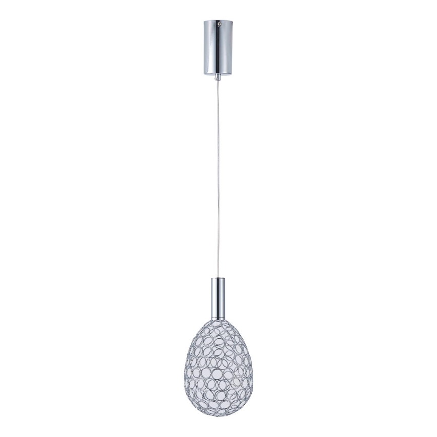 LED Pakabinamas sietynas LED/6,3W/230V 3000K blizgus chromas diametras 14 cm