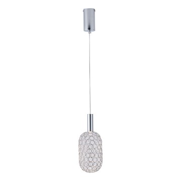 LED Pakabinamas sietynas LED/6,3W/230V 3000K blizgus chromas diametras 20 cm