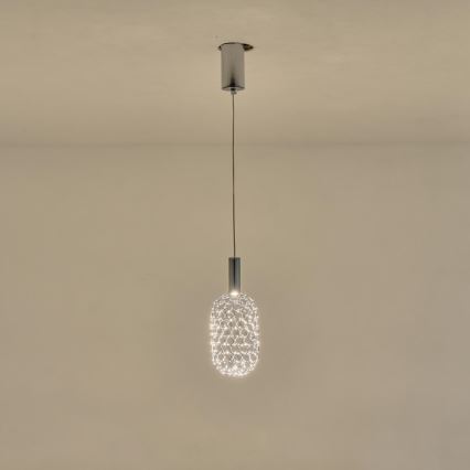 LED Pakabinamas sietynas LED/6,3W/230V 3000K blizgus chromas diametras 20 cm