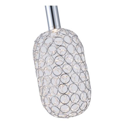 LED Pakabinamas sietynas LED/6,3W/230V 3000K blizgus chromas diametras 20 cm