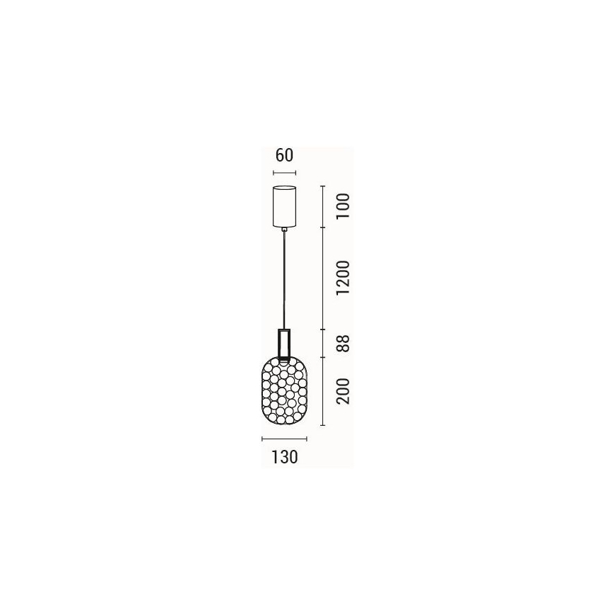 LED Pakabinamas sietynas LED/6,3W/230V 3000K blizgus chromas diametras 20 cm