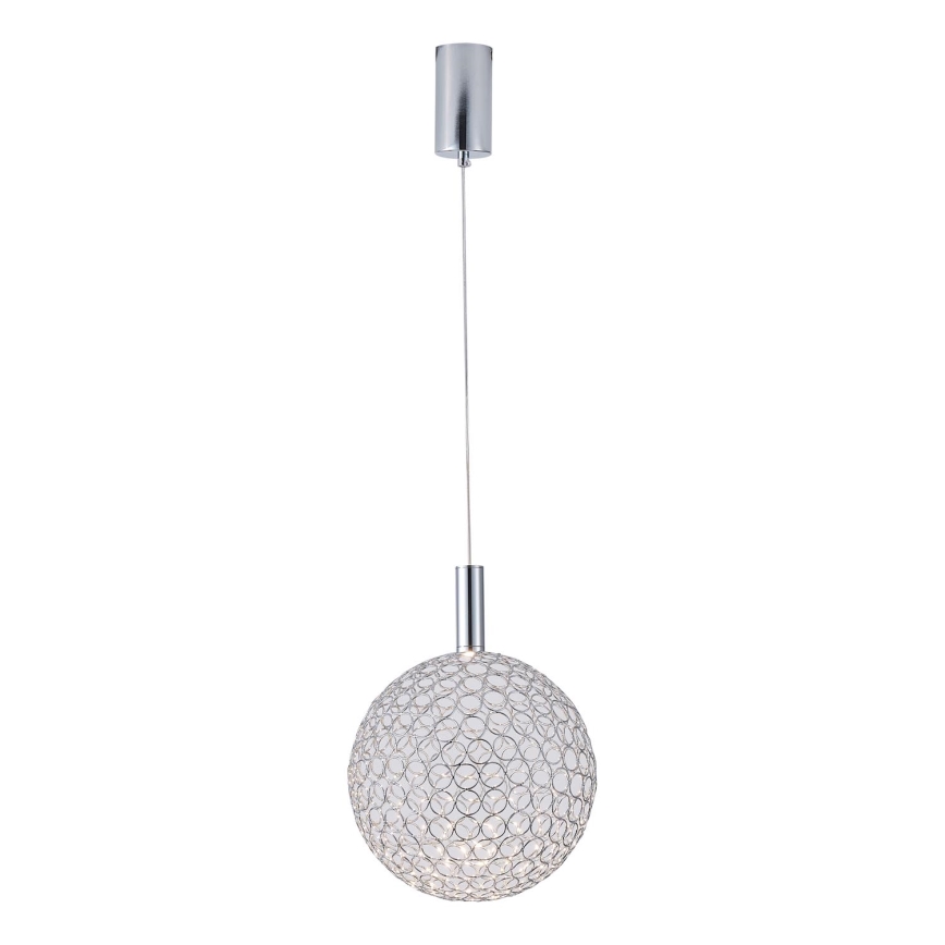 LED Pakabinamas sietynas LED/6,3W/230V 3000K blizgus chromas diametras 20 cm
