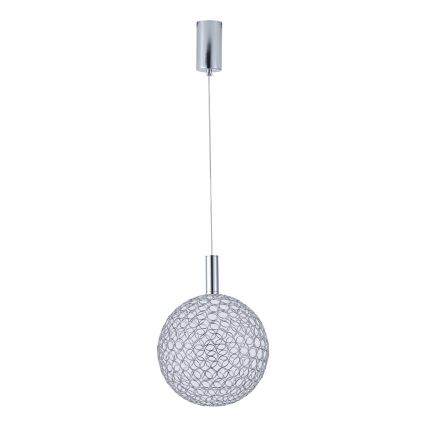 LED Pakabinamas sietynas LED/6,3W/230V 3000K blizgus chromas diametras 20 cm