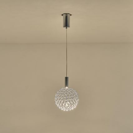 LED Pakabinamas sietynas LED/6,3W/230V 3000K blizgus chromas diametras 25 cm