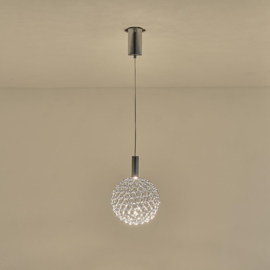 LED Pakabinamas sietynas LED/6,3W/230V 3000K blizgus chromas diametras 25 cm
