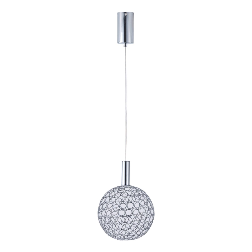 LED Pakabinamas sietynas LED/6,3W/230V 3000K blizgus chromas diametras 25 cm