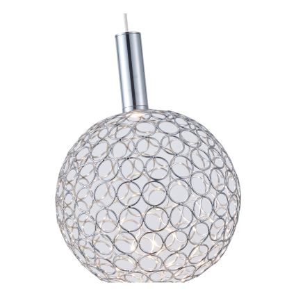 LED Pakabinamas sietynas LED/6,3W/230V 3000K blizgus chromas diametras 25 cm