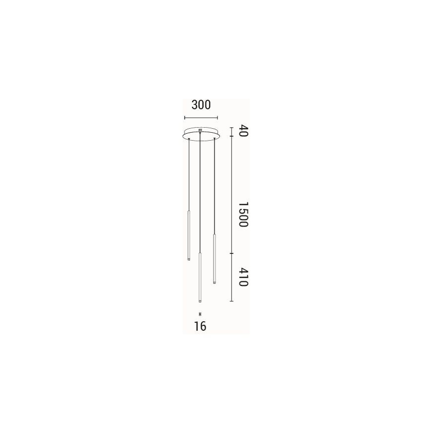 LED Pakabinamas sietynas LED/6W/230V 3000K diametras 30 cm
