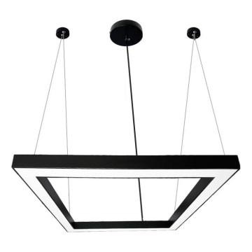 LED Pakabinamas sietynas LED/70W/230V 4000K 100x100 cm juoda