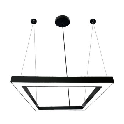 LED Pakabinamas sietynas LED/70W/230V 4000K 100x100 cm juoda