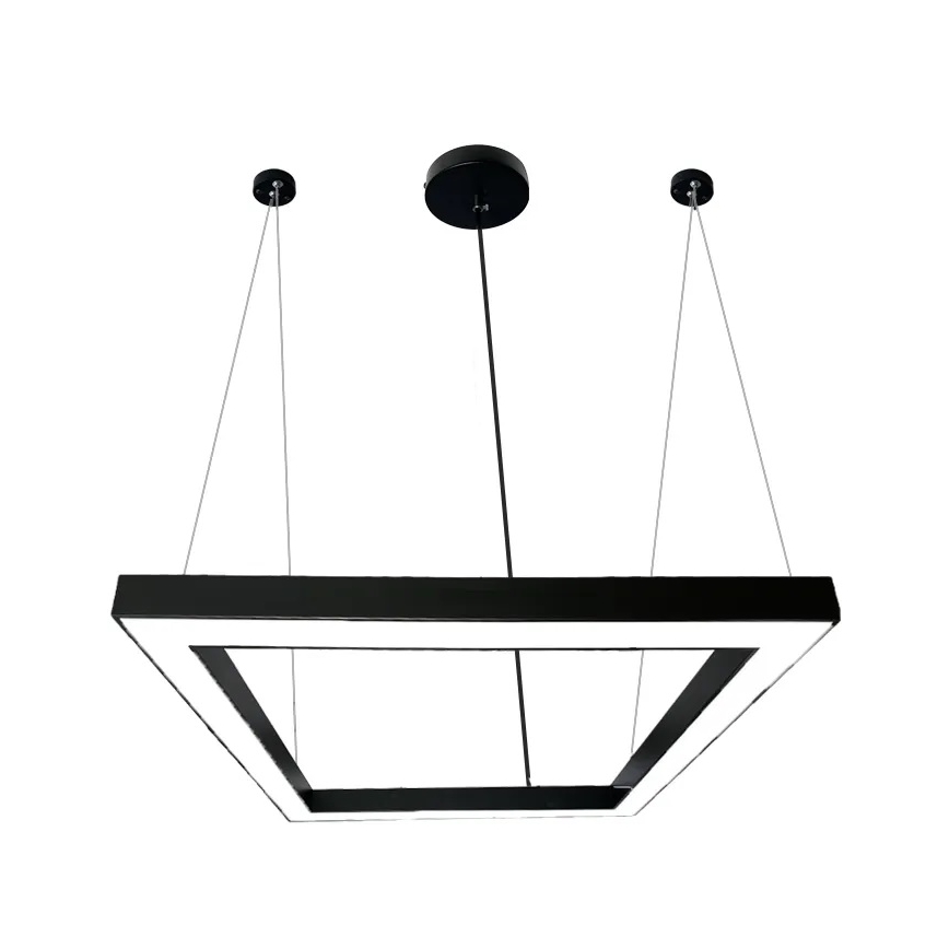 LED Pakabinamas sietynas LED/70W/230V 4000K 100x100 cm juoda