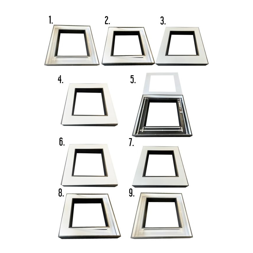 LED Pakabinamas sietynas LED/70W/230V 4000K 100x100 cm juoda