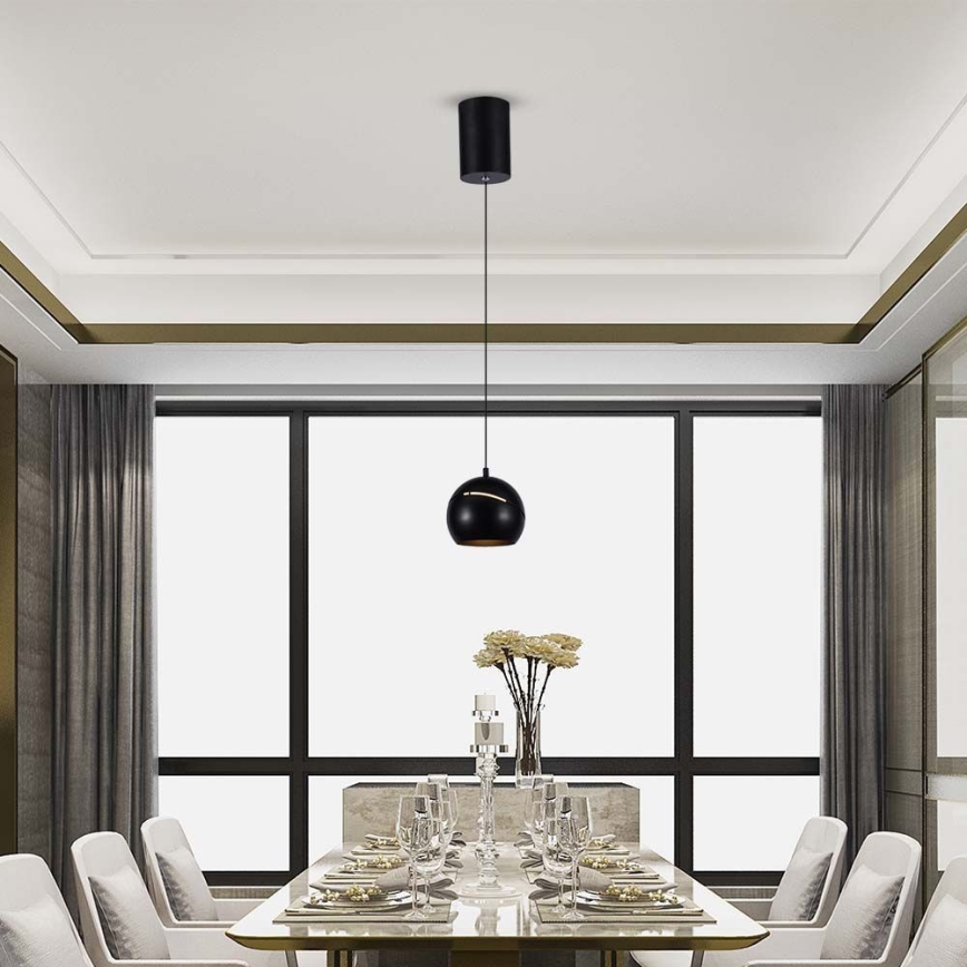 LED Pakabinamas sietynas LED/8,5W/230V 3000K juoda