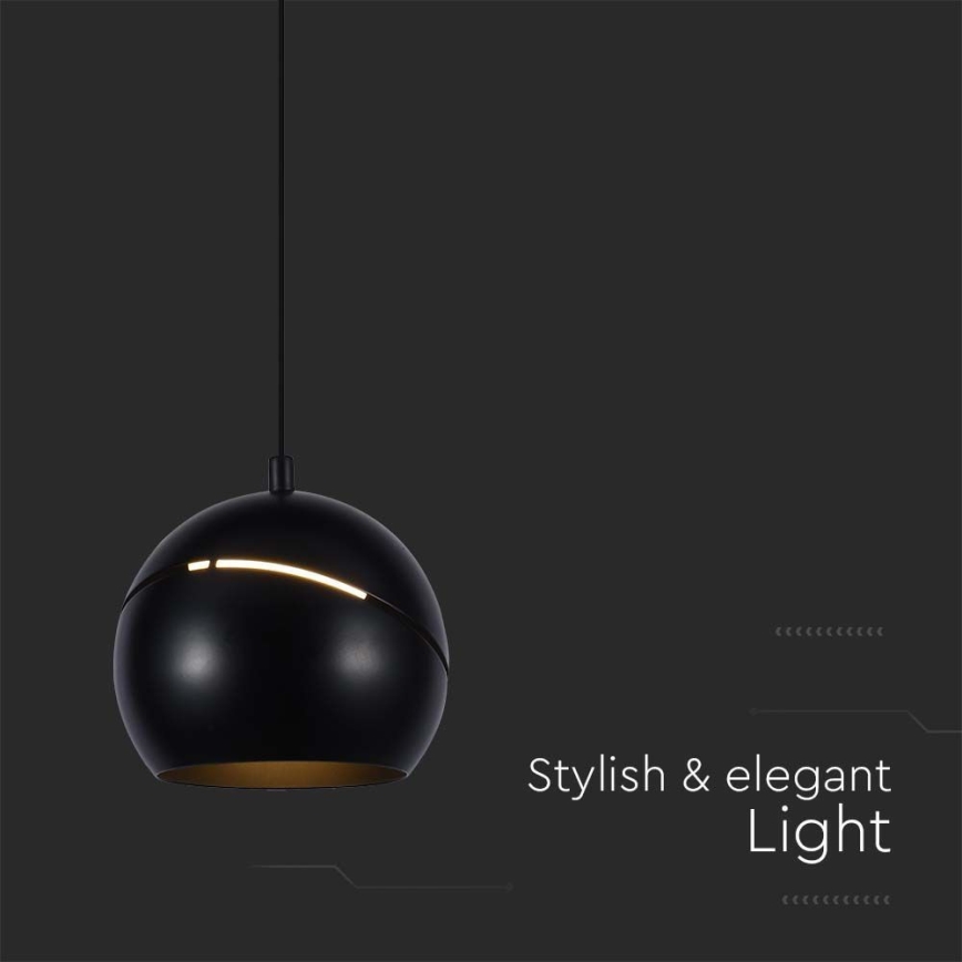 LED Pakabinamas sietynas LED/8,5W/230V 3000K juoda