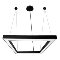 LED Pakabinamas sietynas LED/80W/230V 4000K 120x120 cm juoda