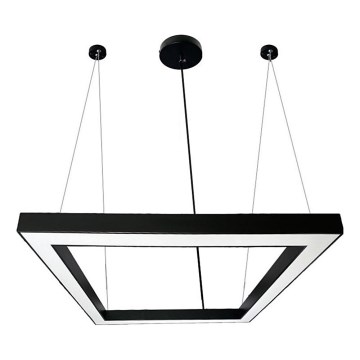 LED Pakabinamas sietynas LED/80W/230V 4000K 120x120 cm juoda