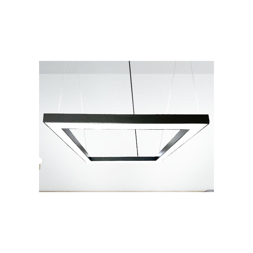 LED Pakabinamas sietynas LED/80W/230V 4000K 120x120 cm juoda