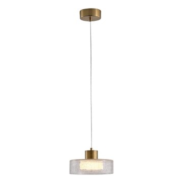 LED Pakabinamas sietynas LED/8W/230V 3000K auksas/permatoma pr. 20 cm