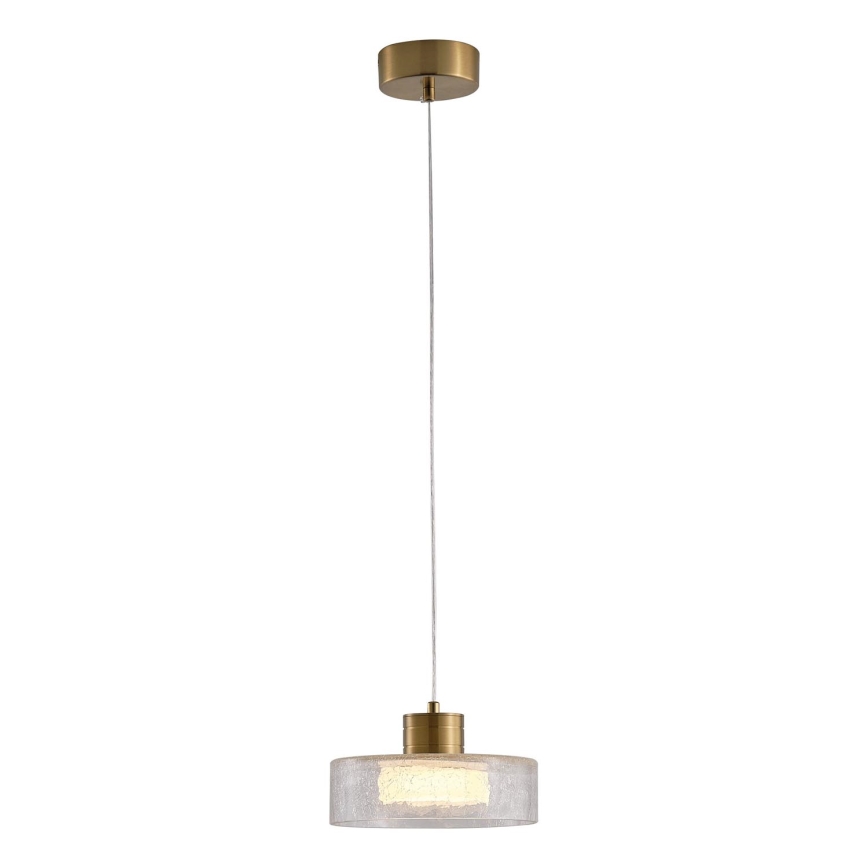 LED Pakabinamas sietynas LED/8W/230V 3000K auksas/permatoma pr. 20 cm