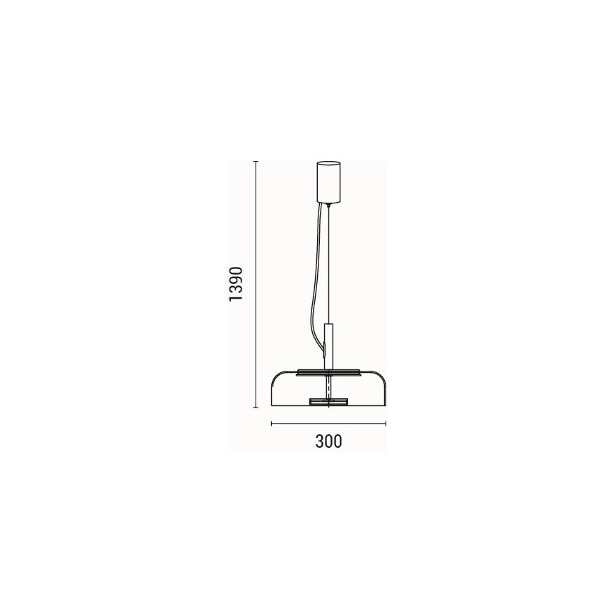 LED Pakabinamas sietynas LED/8W/230V 3000K diametras 30 cm