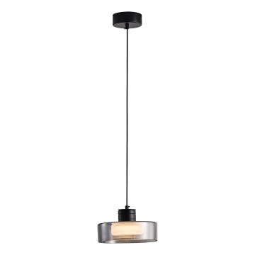 LED Pakabinamas sietynas LED/8W/230V 3000K juoda/dūminis pr. 20 cm