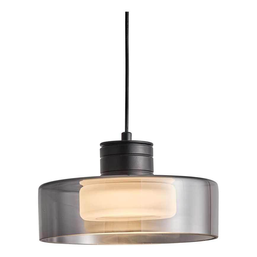 LED Pakabinamas sietynas LED/8W/230V 3000K juoda/dūminis pr. 20 cm