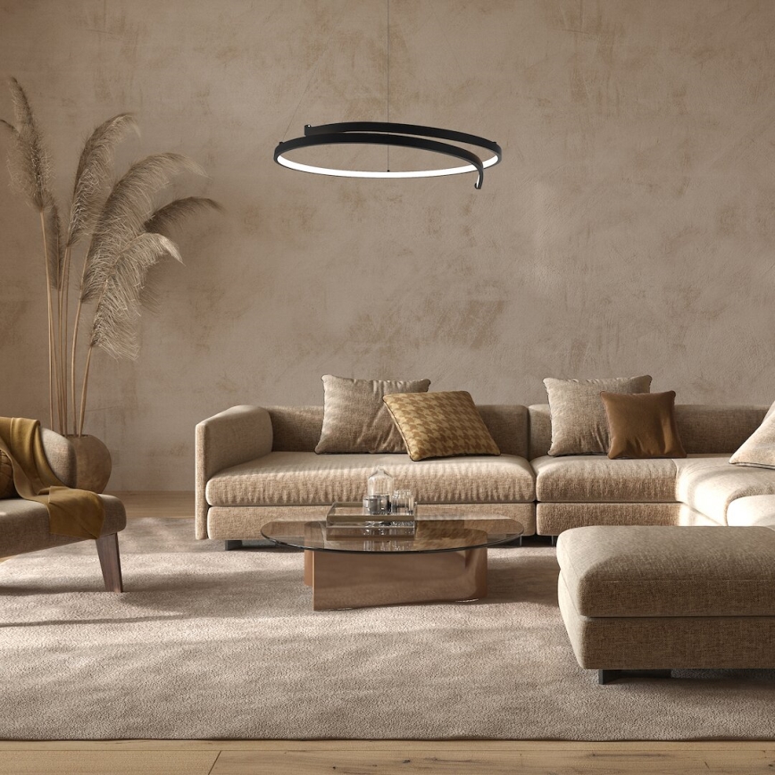 LED Pakabinamas sietynas LORENZO LED/35W/230V juoda