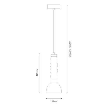 LED Pakabinamas sietynas LUCCO LED/13W/230V diametras 15 cm auksas
