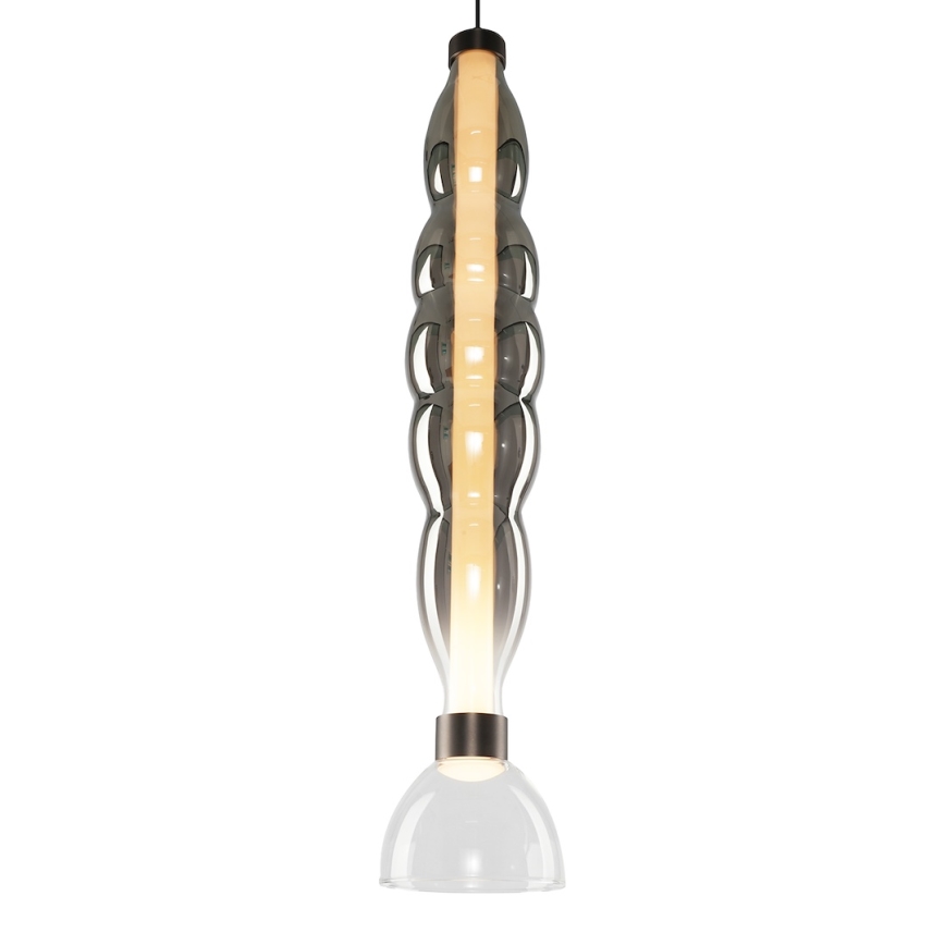 LED Pakabinamas sietynas LUCCO LED/18W/230V diametras 15 cm dūminis