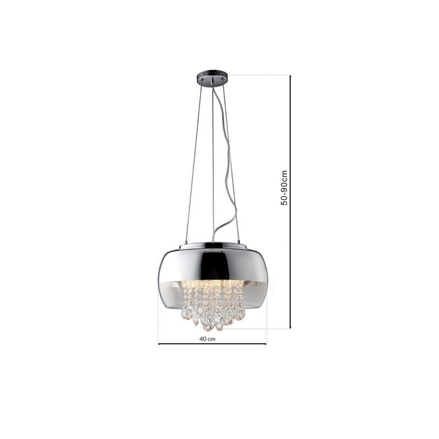LED Pakabinamas sietynas LUNA 1xE14/40W/230V