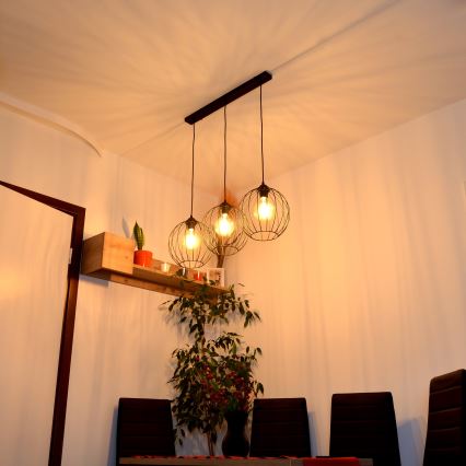 LED Pakabinamas sietynas MERCURE 3xE27/15W/230V