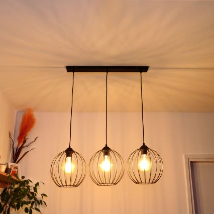 LED Pakabinamas sietynas MERCURE 3xE27/15W/230V