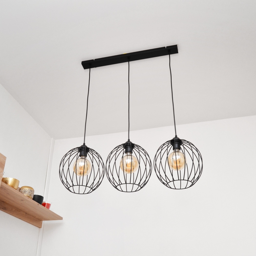 LED Pakabinamas sietynas MERCURE 3xE27/15W/230V