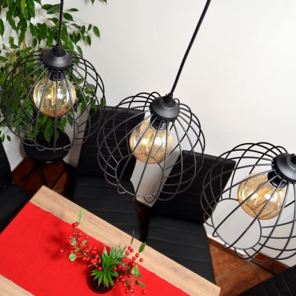 LED Pakabinamas sietynas MERCURE 3xE27/15W/230V