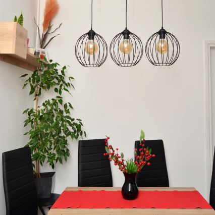 LED Pakabinamas sietynas MERCURE 3xE27/15W/230V