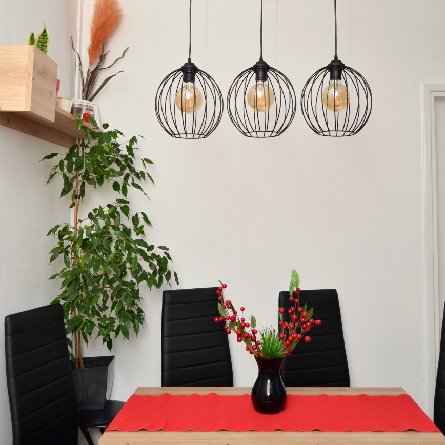 LED Pakabinamas sietynas MERCURE 3xE27/15W/230V