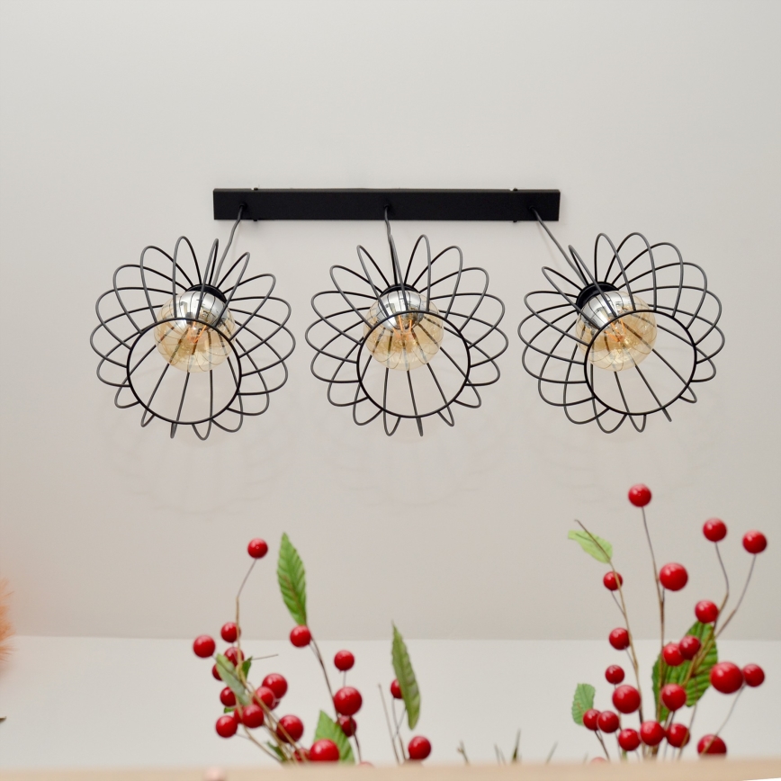 LED Pakabinamas sietynas MERCURE 3xE27/15W/230V