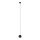 LED Pakabinamas sietynas MIDWAY 1xGU10/4,8W/230V juoda
