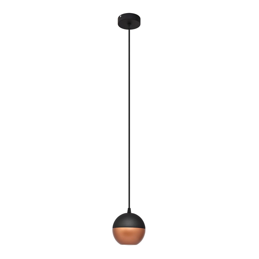 LED Pakabinamas sietynas MIDWAY 1xGU10/4,8W/230V juoda/varis