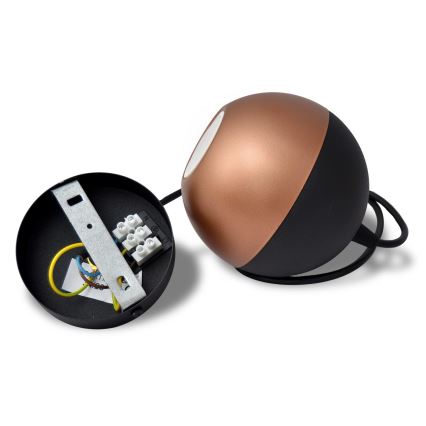 LED Pakabinamas sietynas MIDWAY 1xGU10/4,8W/230V juoda/varis