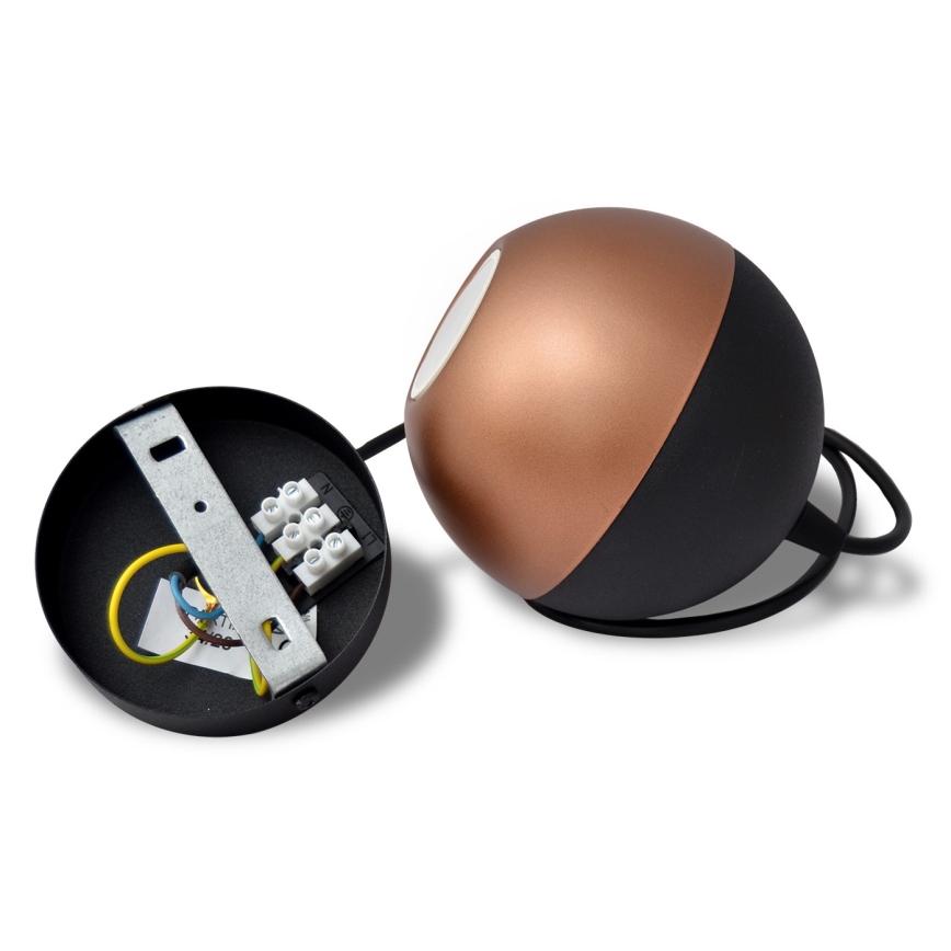 LED Pakabinamas sietynas MIDWAY 1xGU10/4,8W/230V juoda/varis
