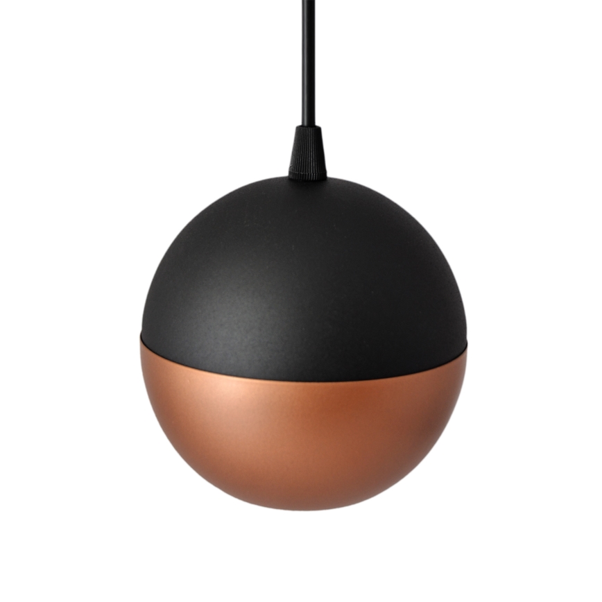 LED Pakabinamas sietynas MIDWAY 3xGU10/4,8W/230V juoda/varis